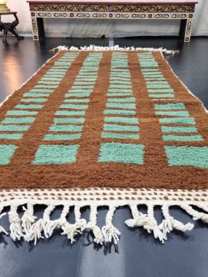 Brown and Turquoise Rug