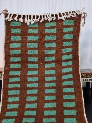 Brown and Turquoise Rug