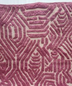 Bubblegum Pink And White Rug