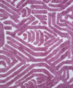 Bubblegum Pink And White Rug