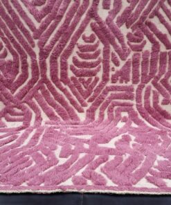 Bubblegum Pink And White Rug