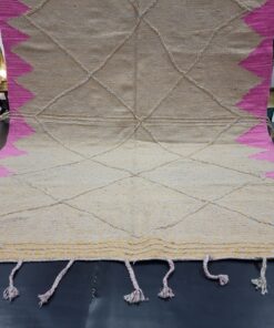 Light Gray And Pink Rug