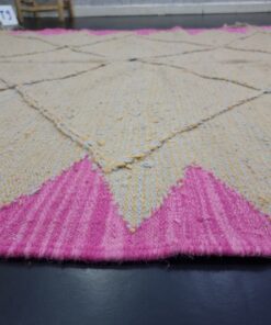 Light Gray And Pink Rug