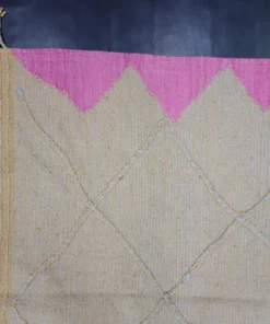 Light Gray And Pink Rug