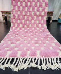 Pink Checkered Rug