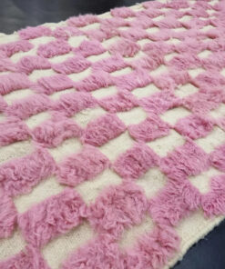 Pink Checkered Rug