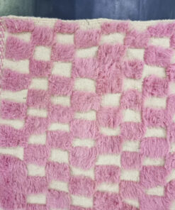 Pink Checkered Rug