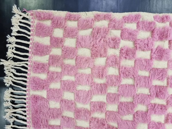 Pink Checkered Rug