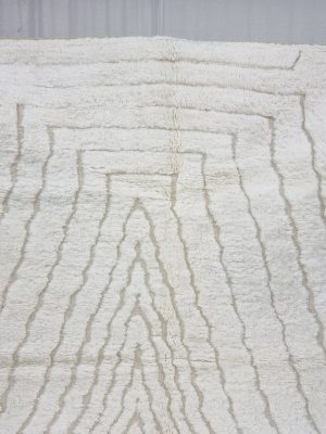 Striped White Rug