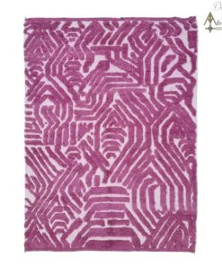 Bubblegum Pink And White Rug