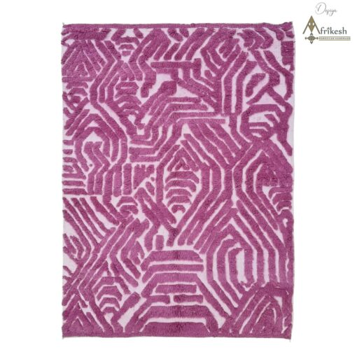 Bubblegum Pink And White Rug