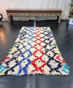 Red And Blue Vintage Rug