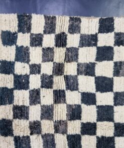 Tan and Black Tribal rug