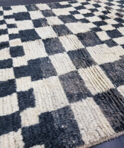 Tan and Black Tribal rug