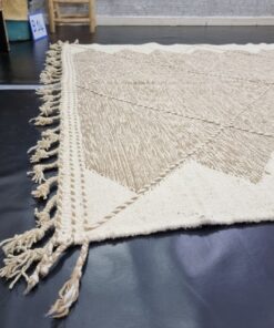 White And Light Brown Rug