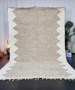 White And Light Brown Rug