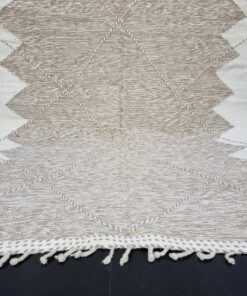 White And Light Brown Rug