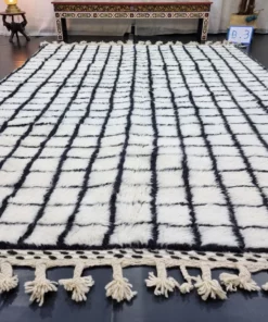 White And Black Rug