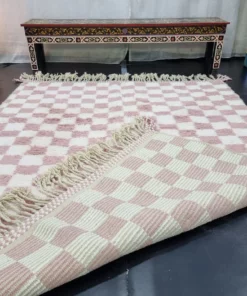 Pale Raspberry Pink Rug