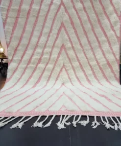 Pink And White Rug