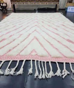 Pink And White Rug