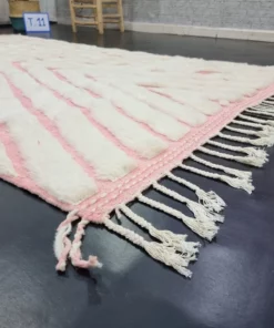 Pink And White Rug