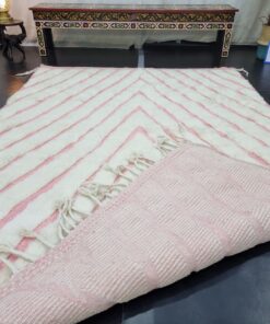 Pink And White Rug