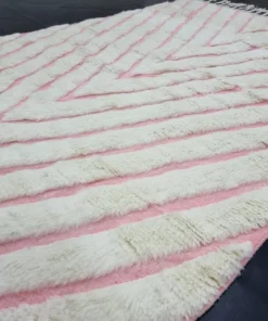Pink And White Rug