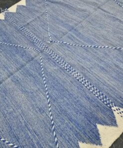 Blue And White Rug