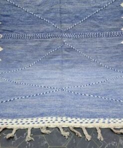 Blue And White Rug