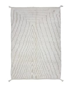 Striped White Rug