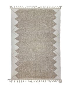 White And Light Brown Rug