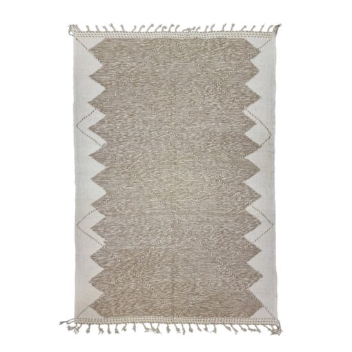 White And Light Brown Rug
