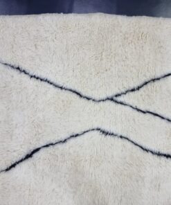 White And Black 5x8 Rug