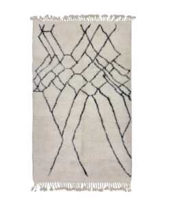 White And Black 5x8 Rug