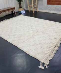 Handwoven White Rug