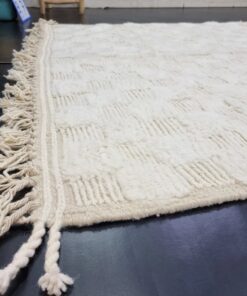 Handwoven White Rug