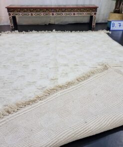 Handwoven White Rug