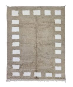 ROBINA - Beni Ourain Rug 8x10 - Light Brown Moroccan Rug