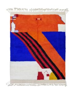 Orange And Blue Rug