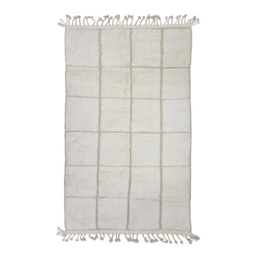 White Checkered Rug