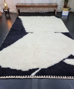 Black And White Abstract Rug