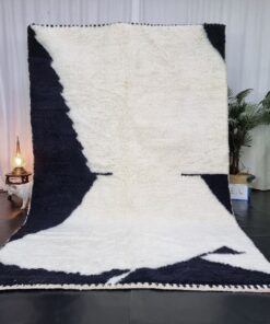 Alternative view of ZAINB - Black And White Rug - Beni Ourain Rug 6x9