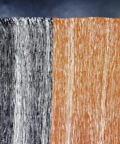 Orange And Black Striped Rug