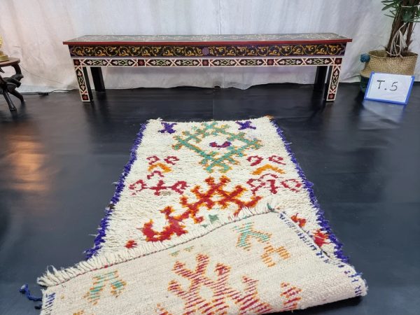 White And Red Rug