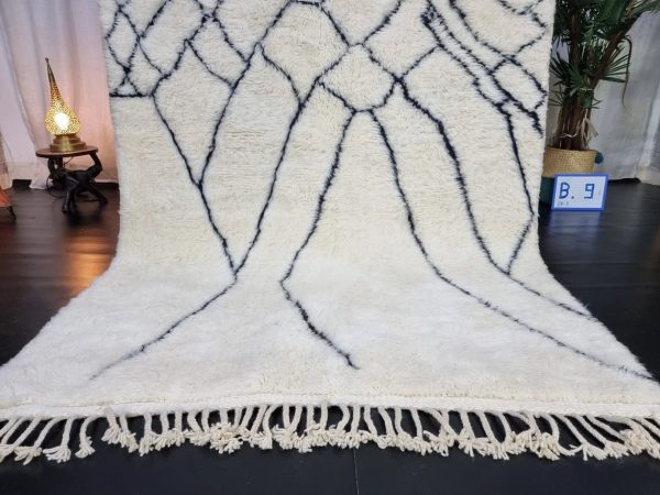 White And Black 5x8 Rug