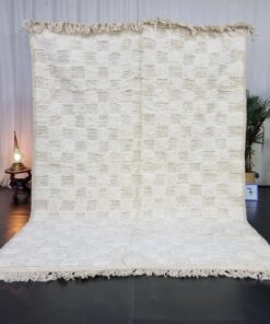 Handwoven White Rug