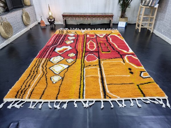 Orange And Red Rug