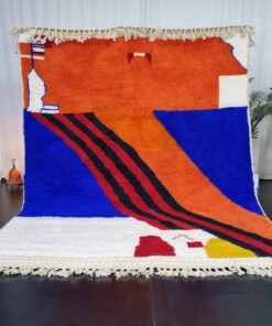 Orange And Blue Rug