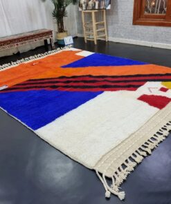 Orange And Blue Rug